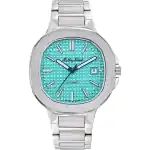 Mathey-Tissot Evasion Stainless Steel Turquoise Dial Automatic H152ATTIF Men's Watch