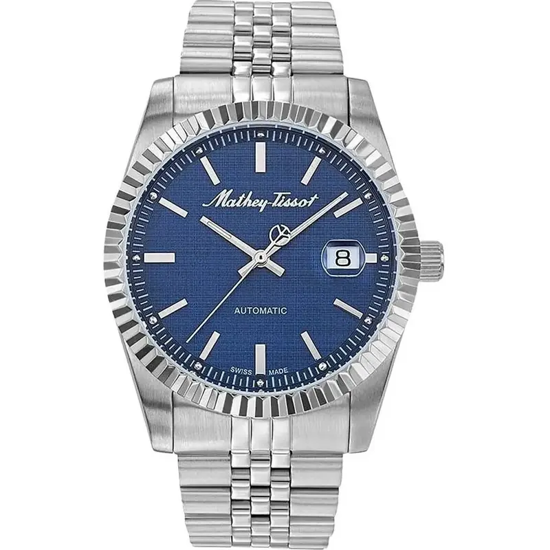 Mathey-Tissot Mathy III Stainless Steel Blue Dial Automatic H1810ATABU Men's Watch