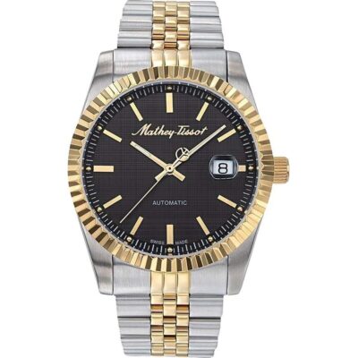 Mathey-Tissot Mathy III Two Tone Stainless Steel Black Dial Automatic H1810ATBN Men's Watch