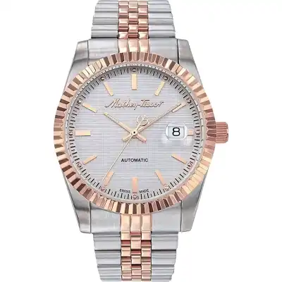 Mathey-Tissot Mathy III Two Tone Stainless Steel White Dial Automatic H1810ATRA Men's Watch