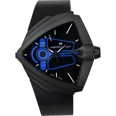 Hamilton Ventura XXL Bright Dune Limited Edition Rubber Strap Black Dial Quartz H24614330 Men's Watch