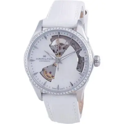 Hamilton Jazzmaster Open Heart Leather Automatic H32205890 Women's Watch