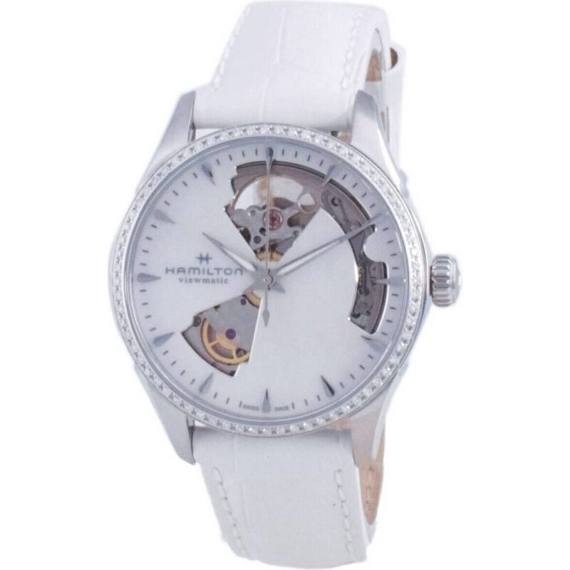 Hamilton Jazzmaster Open Heart Leather Automatic H32205890 Women's Watch