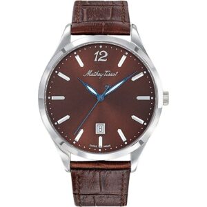 Mathey-Tissot Urban Leather Strap Brown Dial Quartz H411AM Men's Watch