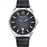 Mathey-Tissot Urban Leather Strap Black Dial Quartz H411AN Men's Watch