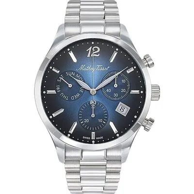 Mathey-Tissot Urban Chrono Stainless Steel Blue Dial Quartz H411CHABU Men's Watch