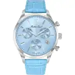 Mathey-Tissot Urban Chrono Leather Strap Blue Dial Quartz H411CHALSKY Men's Watch