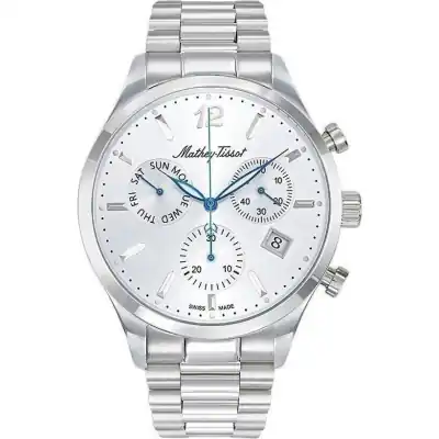 Mathey-Tissot Urban Chrono Stainless Steel Silver Dial Quartz H411CHAS Men's Watch
