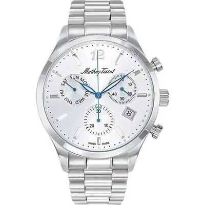 Mathey-Tissot Urban Chrono Stainless Steel Silver Dial Quartz H411CHAS Men's Watch