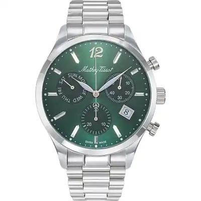 Mathey-Tissot Urban Chrono Stainless Steel Green Dial Quartz H411CHAV Men's Watch