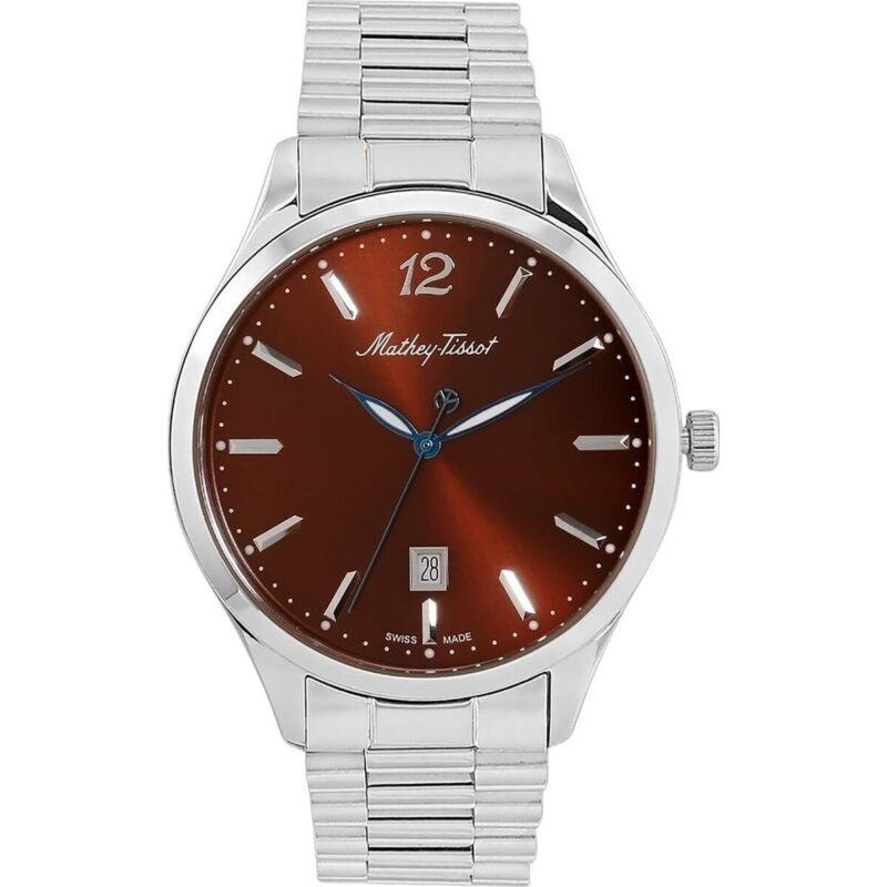 Mathey-Tissot Urban Metal Brown Dial Quartz H411MAM Men's Watch Mathey-Tissot Urban Metal Brown Dial Quartz H411MAM Men's Watch