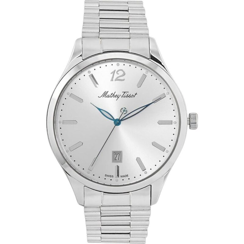 Mathey-Tissot Urban Metal Silver Dial Quartz H411MAS Men's Watch Mathey-Tissot Urban Metal Silver Dial Quartz H411MAS Men's Watch