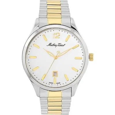 Mathey-Tissot Urban Metal White Dial Quartz H411MBI Men's Watch
