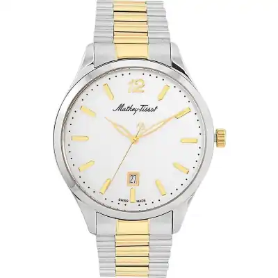 Mathey-Tissot Urban Metal White Dial Quartz H411MBI Men's Watch