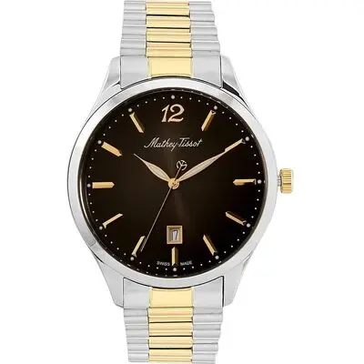 Mathey-Tissot Urban Metal Black Dial Quartz H411MBN Men's Watch