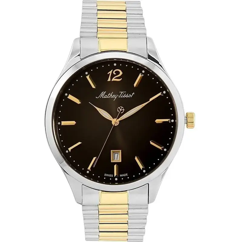 Mathey-Tissot Urban Metal Black Dial Quartz H411MBN Men's Watch
