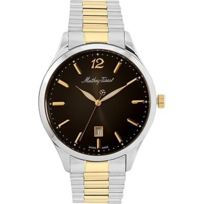 Mathey-Tissot Urban Metal Black Dial Quartz H411MBN Men's Watch