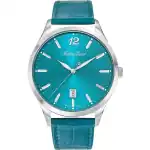 Mathey-Tissot Urban Leather Strap Green Dial Quartz H411PET Men's Watch