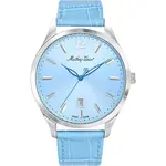 Mathey-Tissot Urban Leather Strap Blue Dial Quartz H411SKY Men's Watch