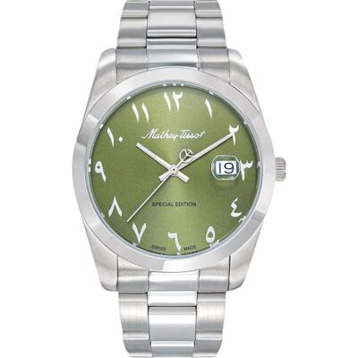 Mathey-Tissot Mathy Orient Special Edition Stainless Steel Green Dial Quartz H450APEV Men's Watch