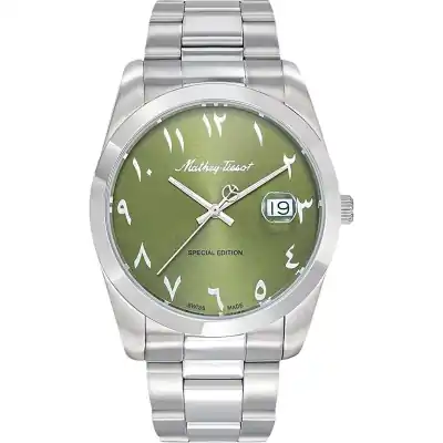 Mathey-Tissot Mathy Orient Special Edition Stainless Steel Green Dial Quartz H450APEV Men's Watch