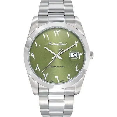 Mathey-Tissot Mathy Orient Special Edition Stainless Steel Green Dial Quartz H450APEV Men's Watch