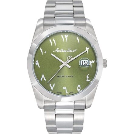 Mathey-Tissot Mathy Orient Special Edition Stainless Steel Green Dial Quartz H450APEV Men's Watch