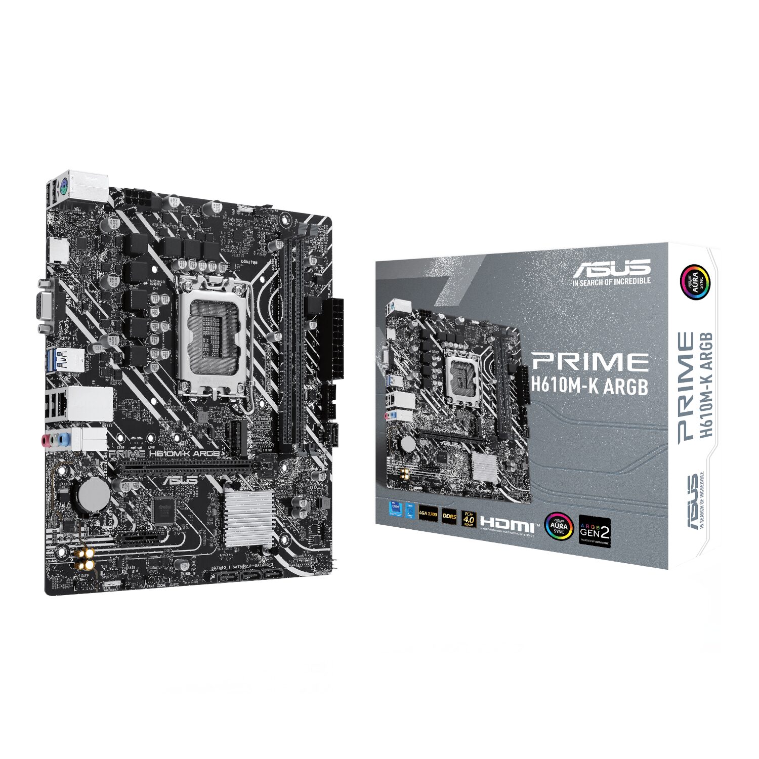 Asus PRIME H610M-R DDR5 LGA1700 Micro-ATX Motherboard 1 Asus PRIME H610M-R DDR5 LGA1700 Micro-ATX Motherboard