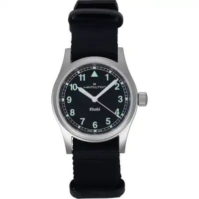 Hamilton Khaki Field Textile Strap Black Dial Quartz H69301430 Unisex Watch Hamilton Khaki Field Textile Strap Black Dial Quartz H69301430 Unisex Watch
