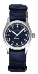 Hamilton Khaki Field Textile Strap Blue Dial Quartz H69301940 Unisex Watch