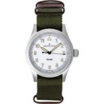 Hamilton Khaki Field Textile Strap White Dial Quartz H69401910 Unisex Watch