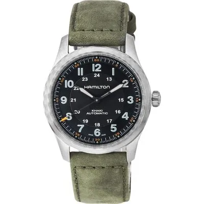 Hamilton Khaki Field Titanium Black Dial Automatic H70205830 100M Men's Watch