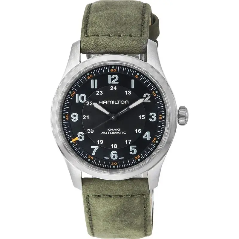 Hamilton Khaki Field Titanium Black Dial Automatic H70205830 100M Men's Watch