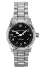 Hamilton Khaki Field Murph Stainless Steel Black Dial Automatic H70405130 100M Men's Watch