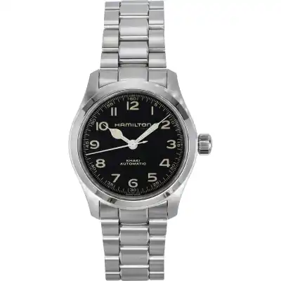 Hamilton Khaki Field Murph Stainless Steel Black Dial Automatic H70405130 100M Men's Watch