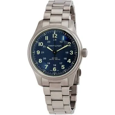 Hamilton Khaki Field Titanium Blue Dial Automatic H70545140 100M Men's Watch