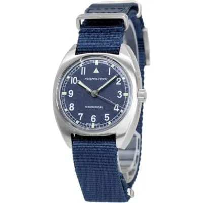 Hamilton Khaki Aviation Pilot Pioneer Blue Dial Mechanical H76419941 100M Men's Watch
