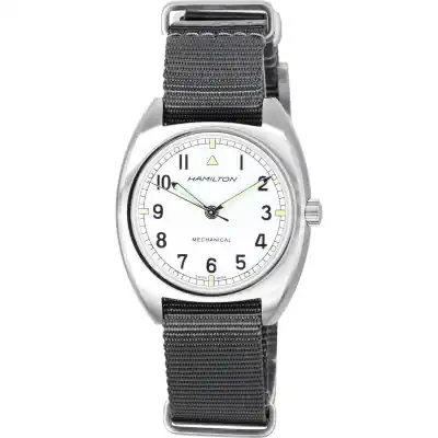 Hamilton Khaki Aviation Pilot Pioneer Silver Dial Mechanical H76419951 100M Unisex Watch Hamilton Khaki Aviation Pilot Pioneer Silver Dial Mechanical H76419951 100M Unisex Watch