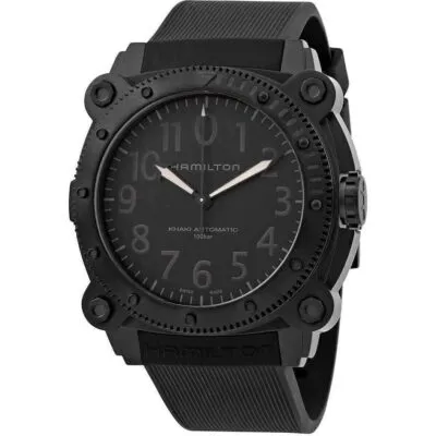 Hamilton Khaki Navy Belowzero Automatic Diver's Titanium H78505330 1000M Men's Watch