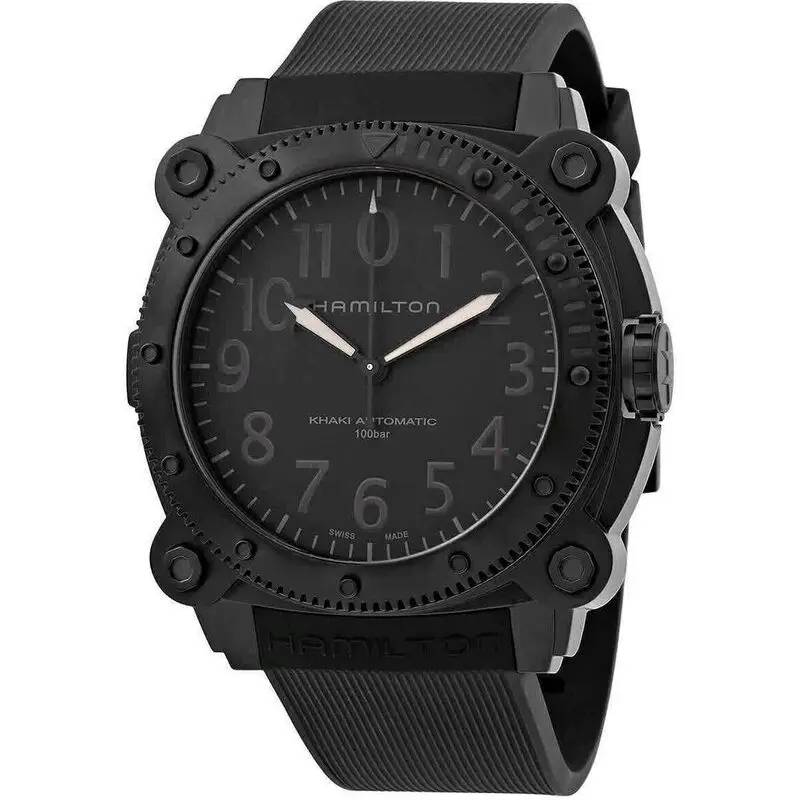 Hamilton Khaki Navy Belowzero Automatic Diver's Titanium H78505330 1000M Men's Watch