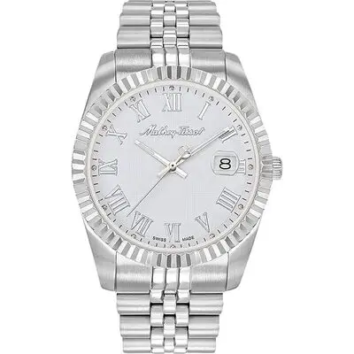 Mathey-Tissot Mathy III Roman Stainless Steel White Dial Quartz H810ABR Men's Watch