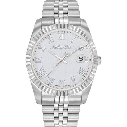 Mathey-Tissot Mathy III Roman Stainless Steel White Dial Quartz H810ABR Men's Watch