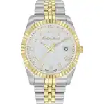 Mathey-Tissot Mathy III Roman Two-Tone Stainless Steel White Dial Quartz H810BBR Men's Watch