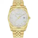 Mathey-Tissot Mathy III Roman Gold Tone Stainless Steel White Dial Quartz H810PBRI Men's Watch
