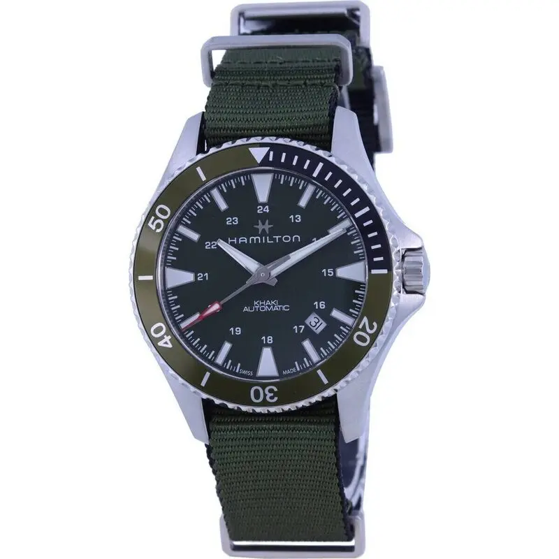 Hamilton Khaki Navy Scuba Green Dial Automatic H82375961 100M Men's Watch