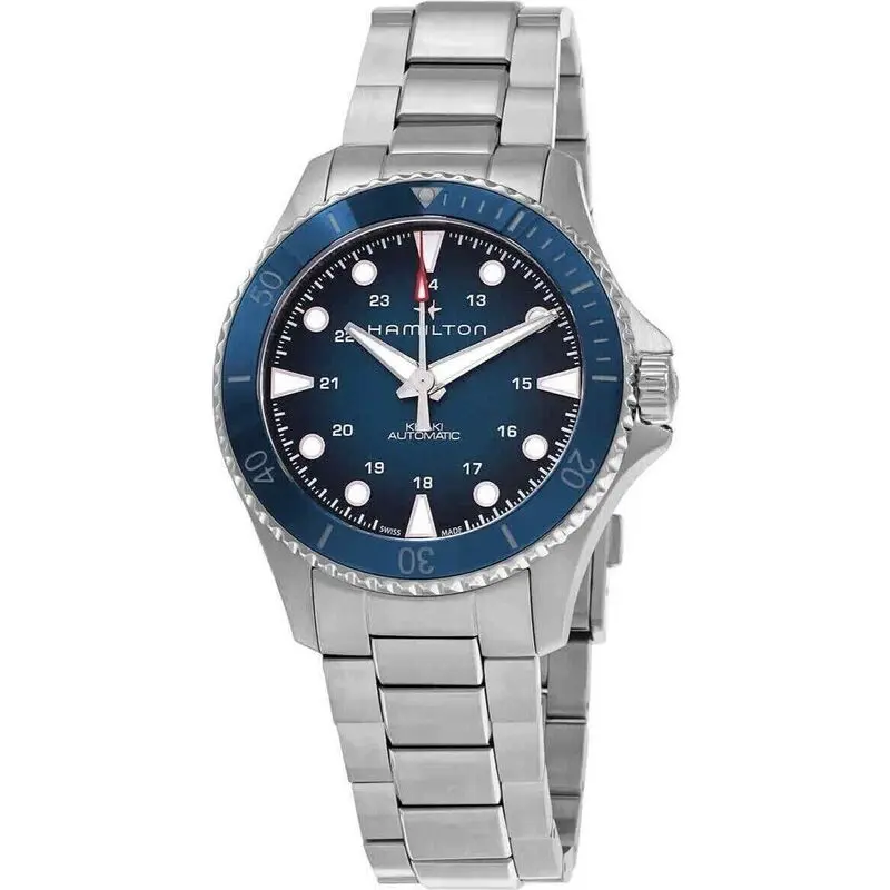 Hamilton Khaki Navy Scuba Stainless Steel Blue Dial Automatic Diver's H82505140 300m Men's Watch