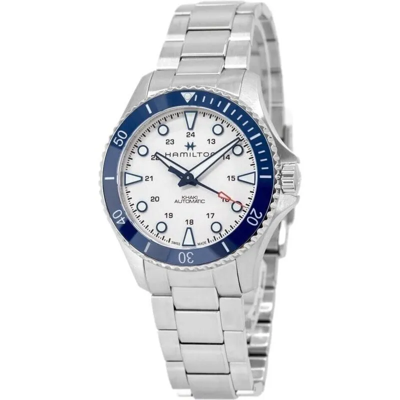 Hamilton Khaki Navy Scuba Stainless Steel Silver Dial Automatic Diver's H82505150 300M Men's Watch