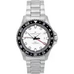 Hamilton Khaki Navy Scuba GMT Stainless Steel Silver Dial Automatic Diver's H82555150 300M Men's Watch