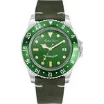 Mathey-Tissot Mathy Vintage Leather Strap Green Dial Quartz H900ALV Men's Watch