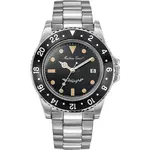 Mathey-Tissot Mathy Vintage Stainless Steel Black Dial Quartz H900AN Men's Watch